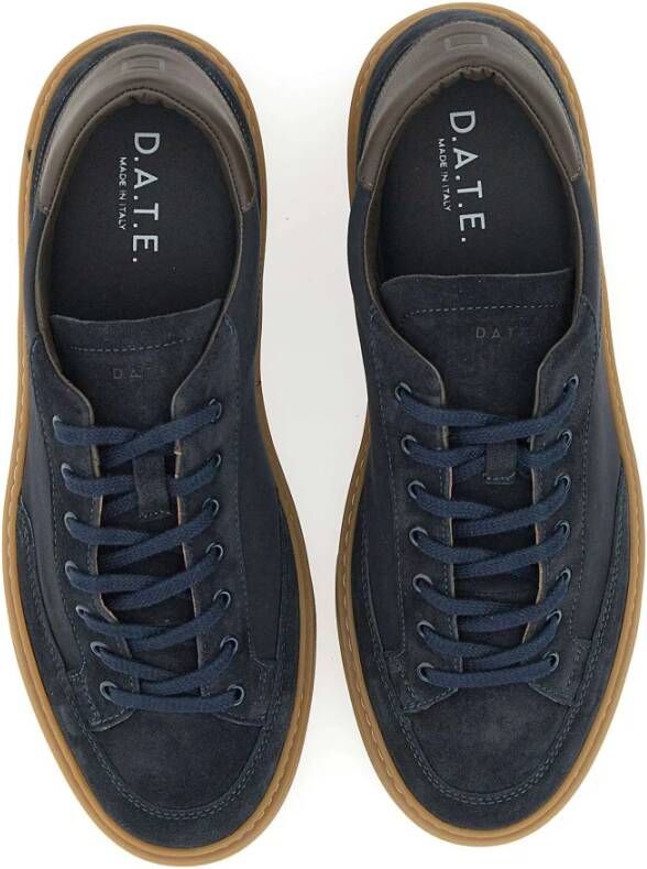 D.a.t.e. Blauwe Heren Sneakers Blue Heren