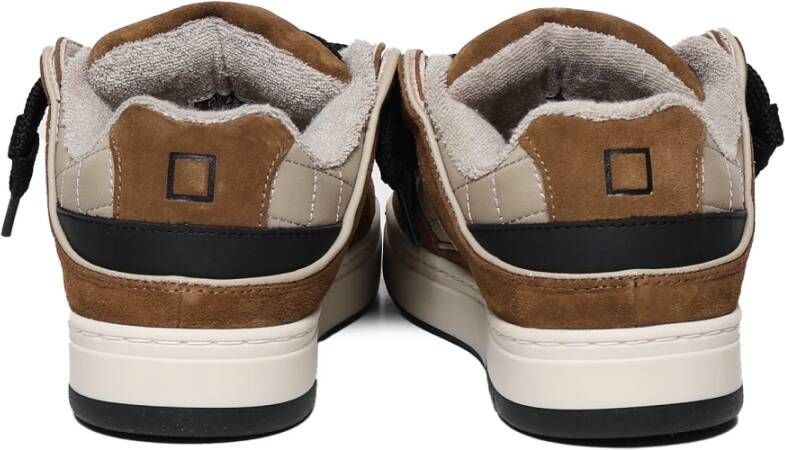 D.a.t.e. Bruine Vetersluiting Rubberen Zool Sneakers Brown Dames