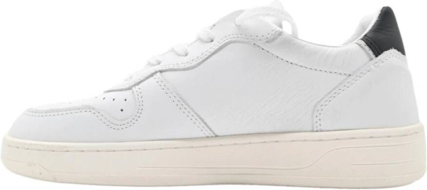 D.a.t.e. Court Calf Sneakers Wit Zwart White Heren