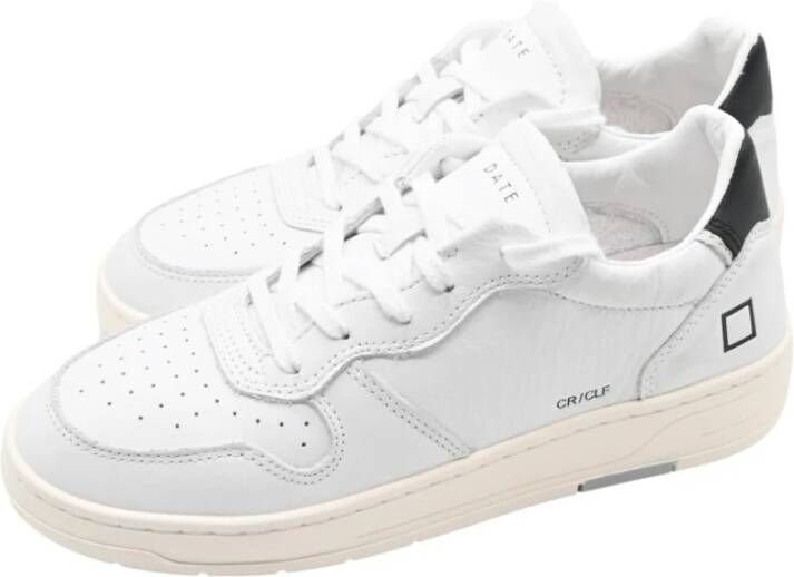 D.a.t.e. Court Calf Sneakers Wit Zwart White Heren