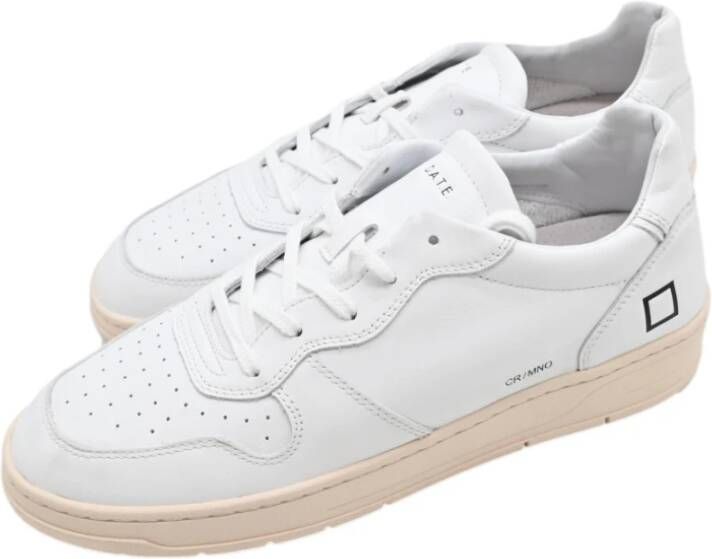 D.a.t.e. Court Mono White Sneakers White Heren