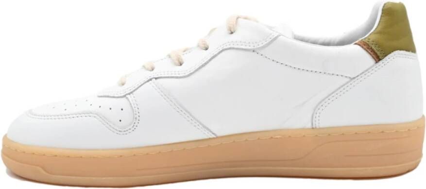 D.a.t.e. Court Mono White-Yellow Sneakers White Heren