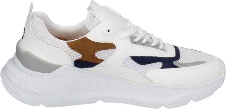 D.a.t.e. Fuga Sneakers in textiel voor mannen White Heren