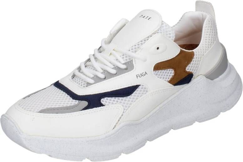 D.a.t.e. Fuga Sneakers in textiel voor mannen White Heren