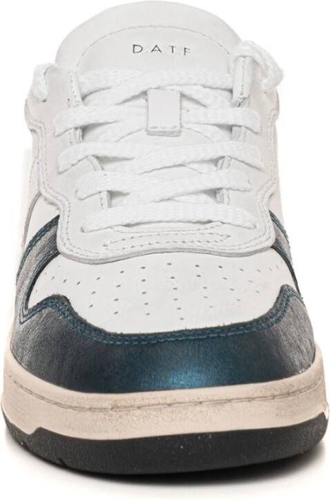 D.a.t.e. Gelamineerde Sneakers met Veters Blue Dames