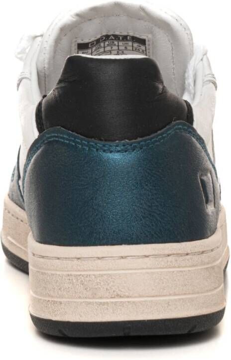 D.a.t.e. Gelamineerde Sneakers met Veters Blue Dames