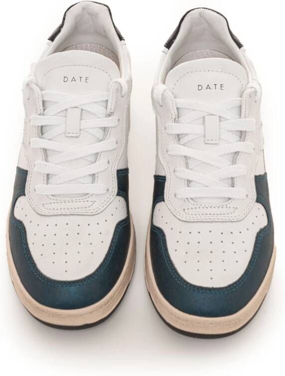 D.a.t.e. Gelamineerde Sneakers met Veters Blue Dames