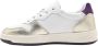 D.a.t.e. Gelamineerde Wit-Platina Court Sneakers White Dames - Thumbnail 2