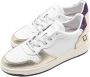 D.a.t.e. Gelamineerde Wit-Platina Court Sneakers White Dames - Thumbnail 3