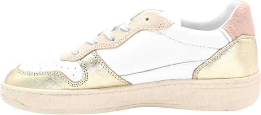 D.a.t.e. Gelamineerde Witte Platinum Court Sneakers Multicolor Dames