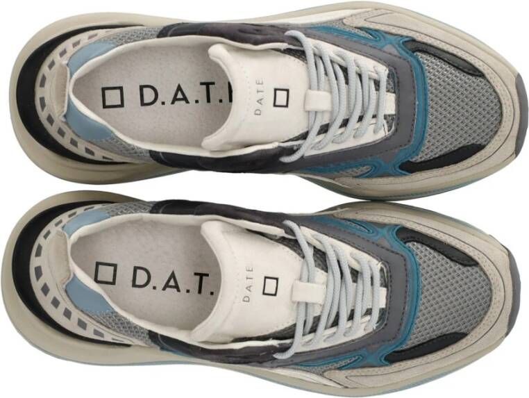 D.a.t.e. Grijze Fuga HF Sneaker Multicolor Heren