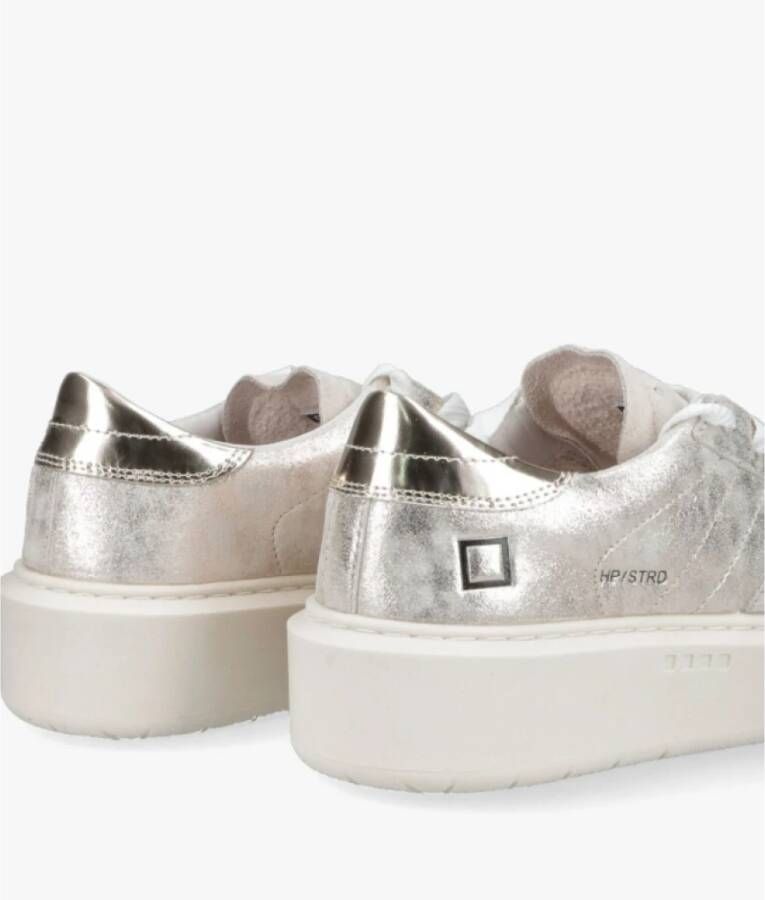 D.a.t.e. Grijze Lage Platform Sneakers Stardust Gray Dames