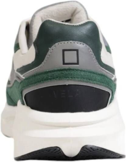 D.a.t.e. Groene leren sneaker voor heren Green Heren