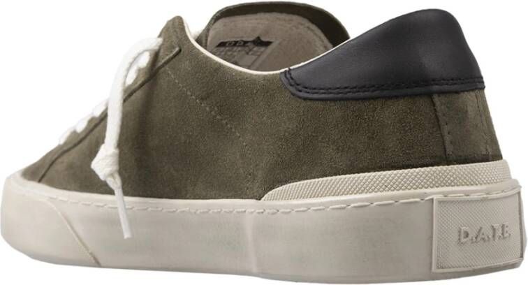 D.a.t.e. Groene Suède Lage Top Trainers Green Heren