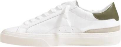 D.a.t.e. Heren Leren Sneakers Herfst Winter Collectie White Heren