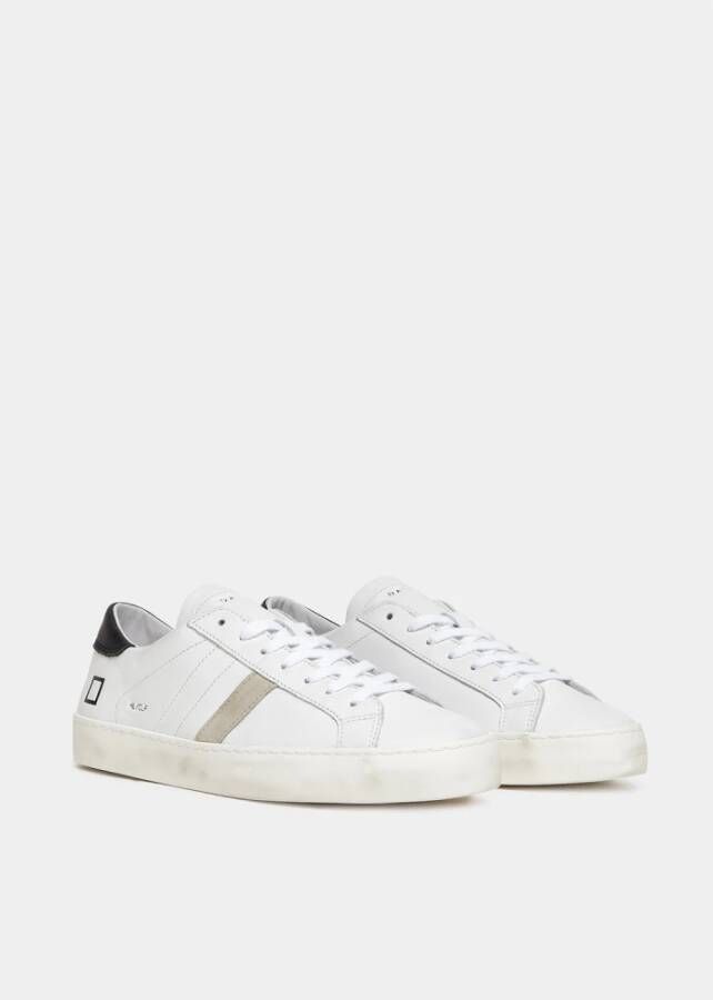 D.a.t.e. Hillow Calf Leren Sneakers White Heren