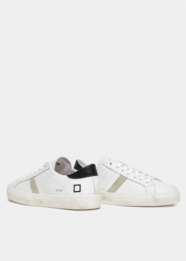 D.a.t.e. Hillow Calf Leren Sneakers White Heren