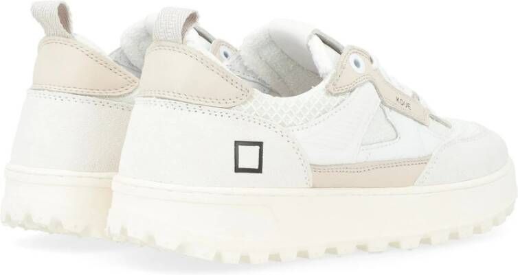 D.a.t.e. Hybride Sneaker in wit en beige White Heren