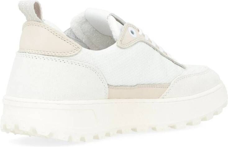 D.a.t.e. Hybride Sneaker in wit en beige White Heren