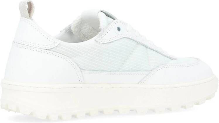 D.a.t.e. Hybride Technische Stof en Leren Sneaker White Dames