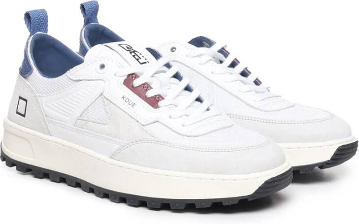 D.a.t.e. Italiaanse Leren Sneakers White Heren