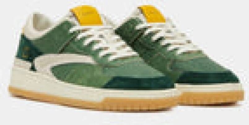 D.a.t.e. Kleurrijke Leren Sneakers Toernooi Stijl Green Heren