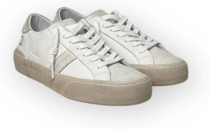 D.a.t.e. Lage Gebruikte Hill Sneakers White Dames