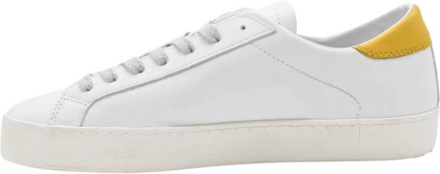 D.a.t.e. Lage Kalf Wit Geel Sneakers Multicolor Heren