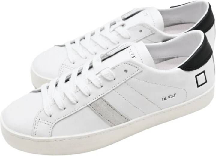 D.a.t.e. Lage Kalf Wit Zwart Sneakers White Dames