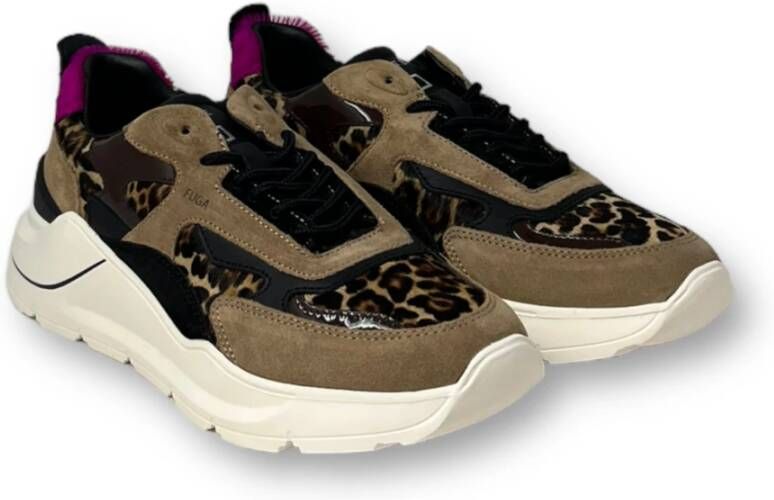 D.a.t.e. Leopard Print Sneakers Meerkleurig Dames