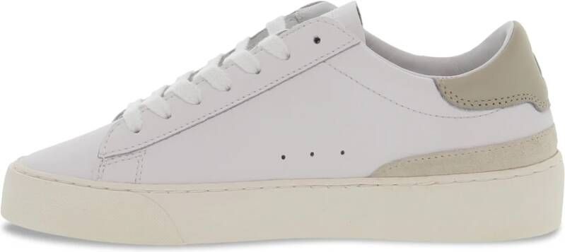 D.a.t.e. Leren en suède sneakers voor dames White Dames