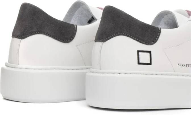 D.a.t.e. Leren Gestreepte Sneakers White Dames