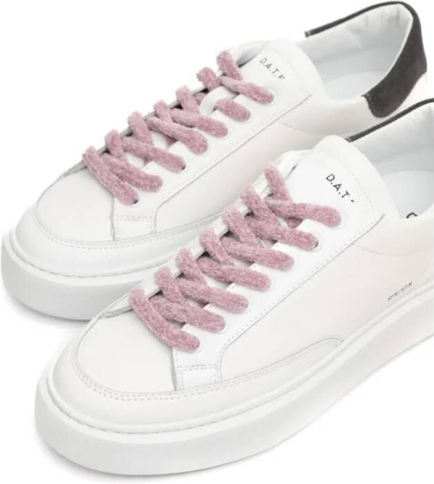 D.a.t.e. Leren Gestreepte Sneakers White Dames