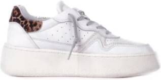 D.a.t.e. Leren Logo Sneakers Geperforeerde Details White Dames