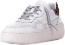 D.a.t.e. Leren Logo Sneakers Geperforeerde Details White Dames