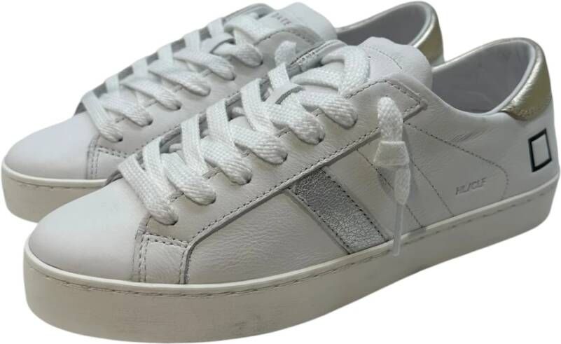 D.a.t.e. Leren sneaker met suède details White Dames