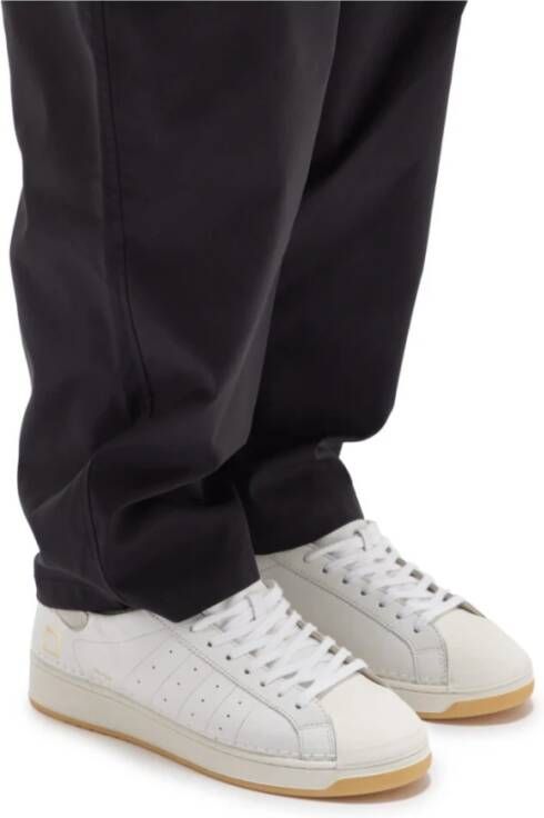 D.a.t.e. Leren Sneakers Base Calf White Heren