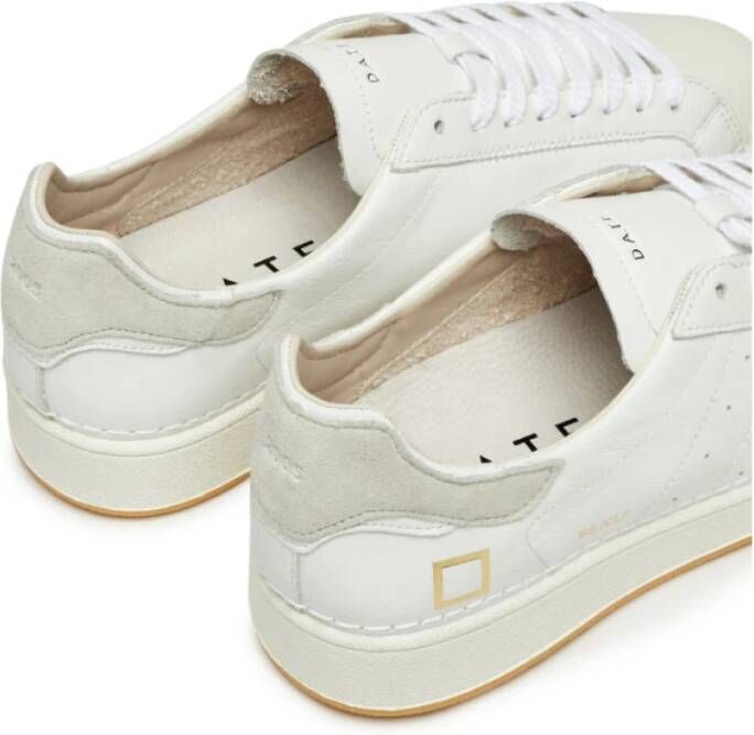 D.a.t.e. Leren Sneakers Base Calf White Heren