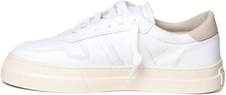 D.a.t.e. Leren Sneakers met Contrast Stud White Dames