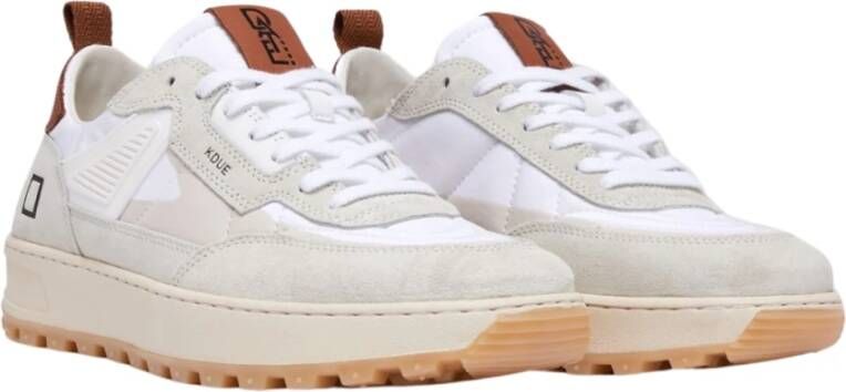 D.a.t.e. Leren sneakers met suède details White Heren