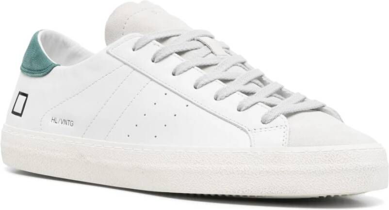 D.a.t.e. Leren sneakers met suède details White Heren