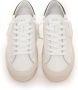 D.a.t.e. Leren sneakers met veters contrasterende hiel White Heren - Thumbnail 4