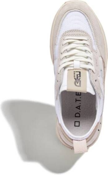 D.a.t.e. Leren Sneakers voor Buiten White Dames