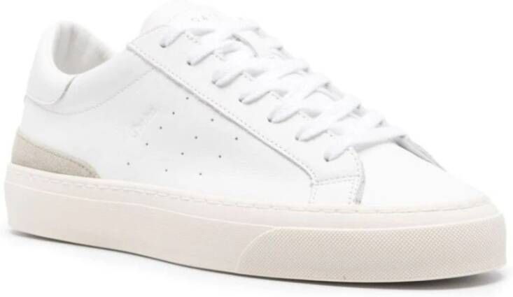 D.a.t.e. Leren Sneakers voor Buiten White Heren