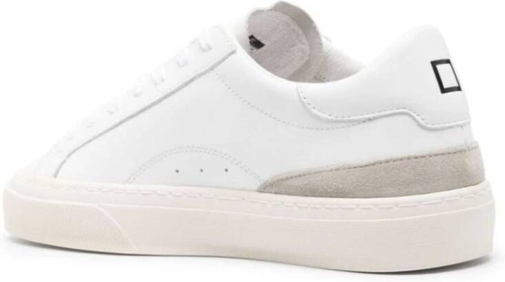 D.a.t.e. Leren Sneakers voor Buiten White Heren