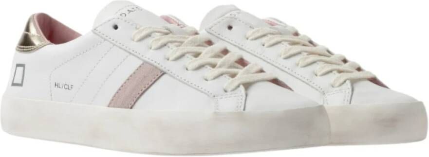 D.a.t.e. Leren sneakers voor stijlvolle looks White Dames