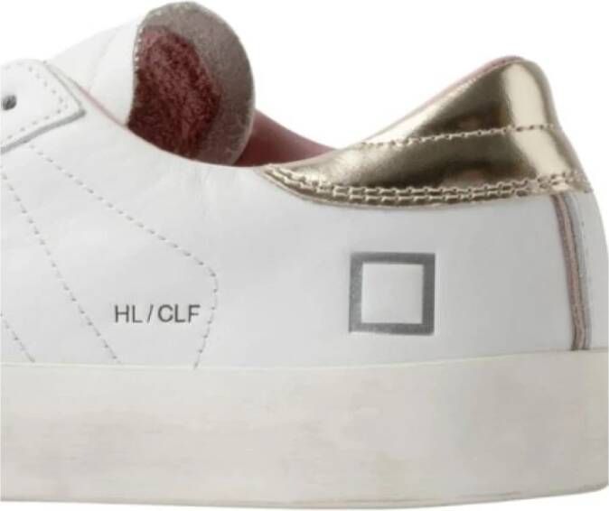 D.a.t.e. Leren sneakers voor stijlvolle looks White Dames