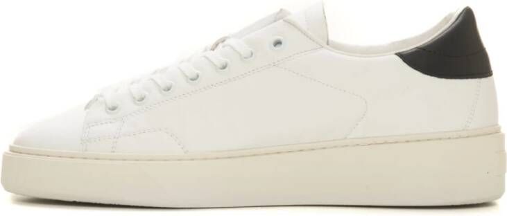 D.a.t.e. Levante Leren Sneakers met Veters Wit Heren