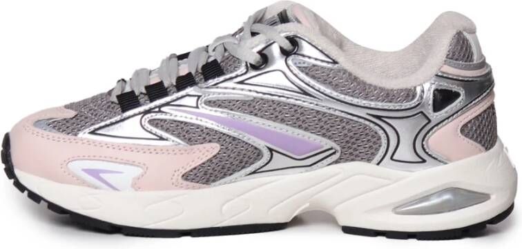 D.a.t.e. Mesh Rubber Sneakers Lila Roze Grijs Multicolor Dames