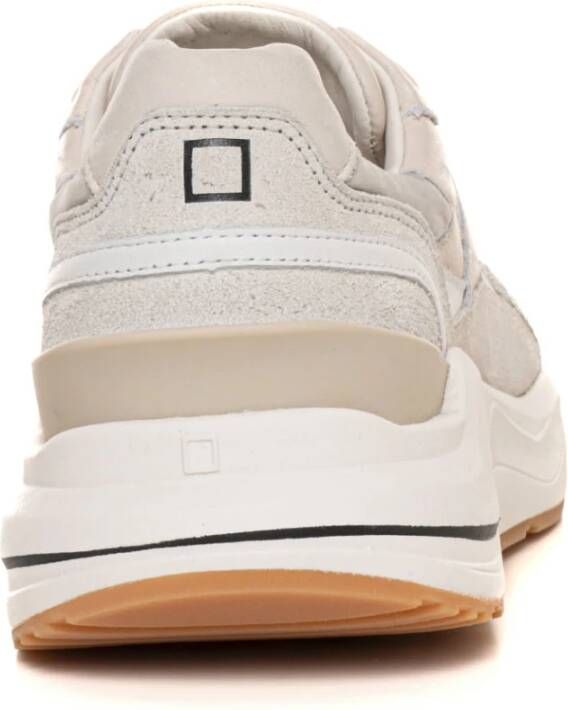 D.a.t.e. Nylon High-Top Sneaker met Suède Beige Heren